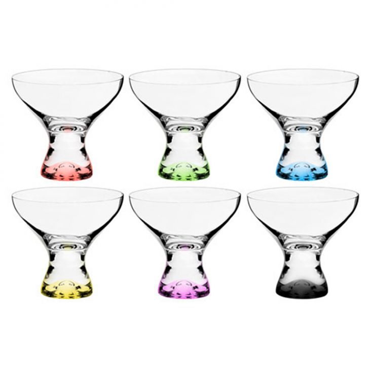 Jogo De Taças Para Sobremesa 6 Peças Vega Colorido