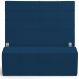 Kit Cabeceira Cama Box King 195cm com Calçadeira Roma W01 Suede Azul Marinho - Lyam