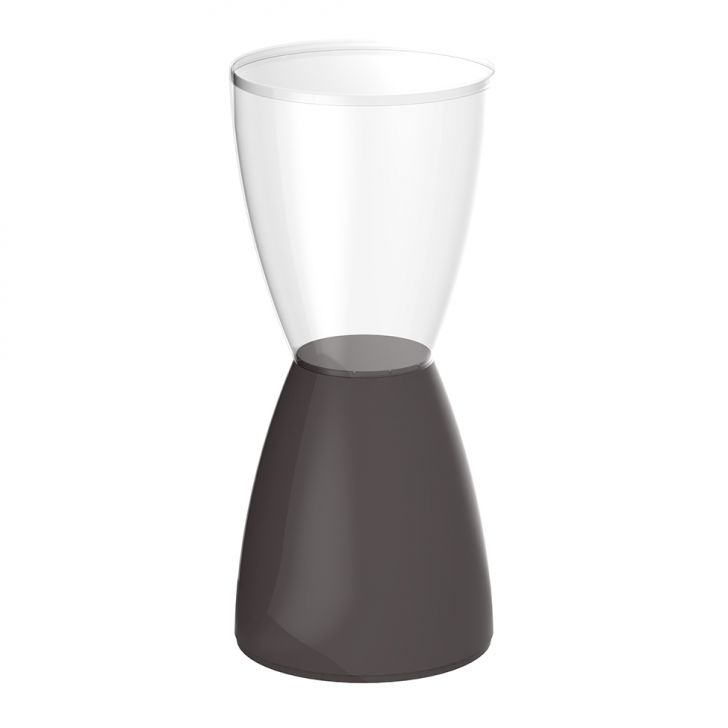 Banqueta Bery Cinza E Incolor