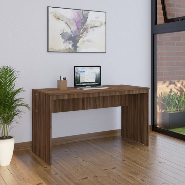 Mesa de Escritório Office Nogal 135 cm