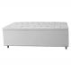 Calçadeira Recamier Baú Casal 140cm Diana Suede Branco - Dellas Store