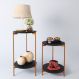 Conjunto de Mesa para Sala de Estar Cannes Preto Bronze