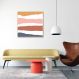 Quadro Abstrato Sand Colors 86x86 Filete Marfim
