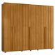 Guarda Roupa Casal 278cm Com 6 Portas Zac Cinamomo Z10 - Mpozenato
