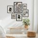 Kit 6 Quadros Para Sala Papiers Découpés Matisse - com vidro