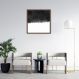 Quadro Abstrato Black Square 86x86 Caixa Marrom