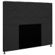 Cabeceira Casal 1,40m Zurique Suede Preto - Pallazio