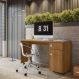 Escrivaninha Home Office Estudo Corsica 1 Porta E Gaveteiro - Freijo