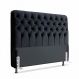 Cabeceira de Cama Box Casal Queen 158cm Pádua Veludo Preto