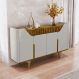 Aparador Buffet com 4 Portas Retrô 160cm Multimóveis CR50105 Off White/Naturalle