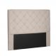 Cabeceira Tania Para Cama Box King 195 cm Suede Bege - D'Rossi