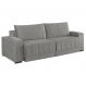 Image of Sofá 3 Lugares Retrátil Línea Veludo Cinza Claro 190cm ES745UP21PUWMOB