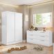 Quarto Infantil Completo Guarda-Roupa 2 Portas 2 Gavetas e Cômoda Madesa?