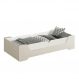 Cama Evolutiva Zaki Areia Fosco com 2 Kits Proteção Lateral Lisa e Colchão D20 - Reller Móveis