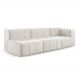 Sofá Box 3 Lugares - Bouclé Nude