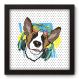 Quadro Decorativo - Cachorro - 22cm x 22cm - 017qnsap