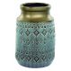 Vaso Decorativo Cerâmica Indigo 17X25,5X17Cm