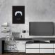 Quadro Gamer Glitch Controle PS Buttons 100x70 Filete Marrom