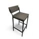 Banqueta Industrial Estofado para Cozinha Americana Bancada Bar Ilha Prisma 75cm.