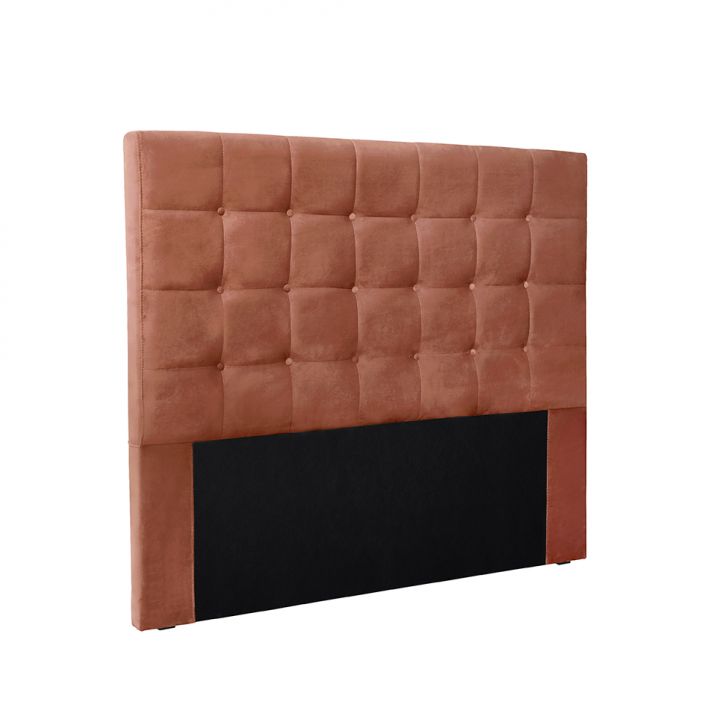 Cabeceira Casal Verona Veludo Cobre