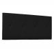 Cabeceira Painel Casal 1,40m Aquilla Corano Preto - Pallazio