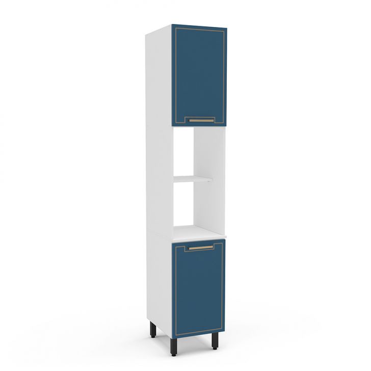 Paneleiro Amara 2 Portas Azul e Branco