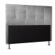 Cabeceira King 1,95m Roma Suede Cinza - Pallazio