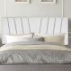 Painel Estofada Bélgica 160CM Queen Suede Branco - D A DECOR