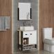 Conjunto de Banheiro Berton Denver 0,54cm Barrique/br/pt
