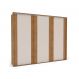 Image of Guarda-Roupa Casal Sevilha Flex com Pés 3 Portas 4 Gavetas Freijó e Off White MO895CL21OEKMOB