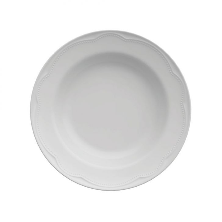 Prato Fundo Cottage Branco 24 cm