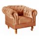 Poltrona Chesterfield Dom Pedro Vintage Retrô Capitonê Veludo Terracota