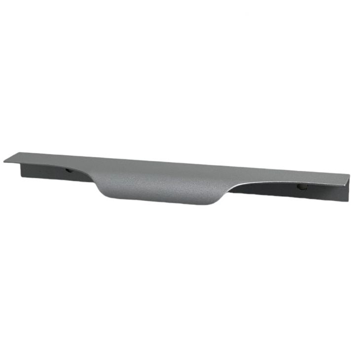 Puxador para Móveis Wave Cava Alumínio Prata 180mm Aluminium Decor