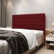 Cabeceira Atlas 195 para Cama King Z-001 Sued Vermelho Aradecor