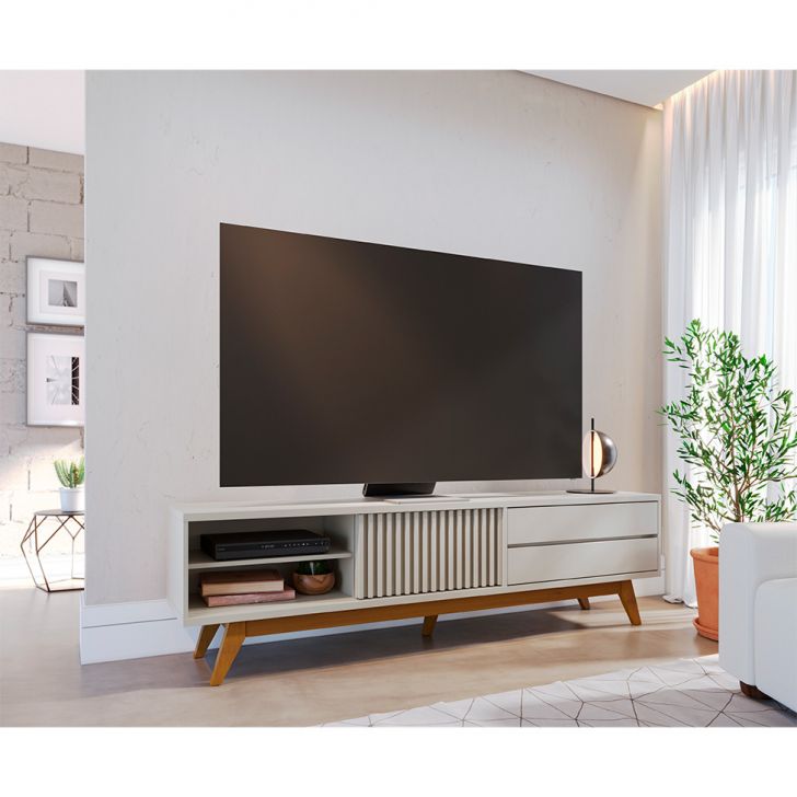 Rack Veneza 1 PT 2 GV Off White 200 cm