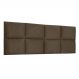 Cabeceira Painel Modulada King 1,95m Lorena Suede Marrom - Pallazio