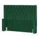 Cabeceira Para Cama Box Solteiro Emma Luxo Veludo Verde - DS Estofados