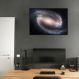 Quadro Galáxia Espiral NGC 1300 60x43 Filete Preto