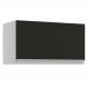 Armário de Cozinha Aéreo 60 cm 1 Porta Branco/Preto Glamy Madesa