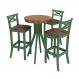 Conjunto Mesa Bistrô com 3 Banquetas Valência Verde