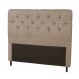 Cabeceira Casal Queen 160cm Para Cama Box Ravena Suede Amassado Bege - DS Estofados