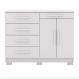 Comoda Sapateira 5G 2P 122 cm SIRI 20019 Branco VLR