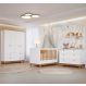 Image of Quarto de Bebê Biscoito com Berço Minicama Guarda-Roupa 4 PT 4 GV e Cômoda 6 GV Branco e Nature MO895CL11IYIMOB