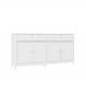 Aparador Buffet Ditália 4 Portas 4 gavetas R-626 Branco