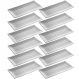 12 Bandejas Retangulares 29x14cm Travessa Melamina Servir Sushi Restaurantes Comida Japonesa Lyor