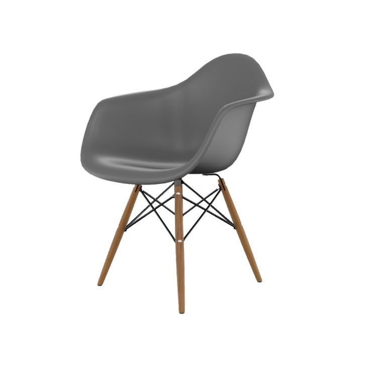 Cadeira Eames Arm Konkret e Madeira