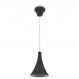 Lustre Pendente 458 1 Lâmpada Soquete E27 Preta