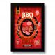 Quadro Decorativo BBQ Churrasco Vintage 33x43 cm