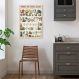 Quadro Vintage Botânica Alimentos 86x60 Filete Marfim