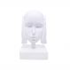Escultura Decorativa Máscara Rosto Surdo Branco em Cerâmica 25x15x14 cm - D'rossi